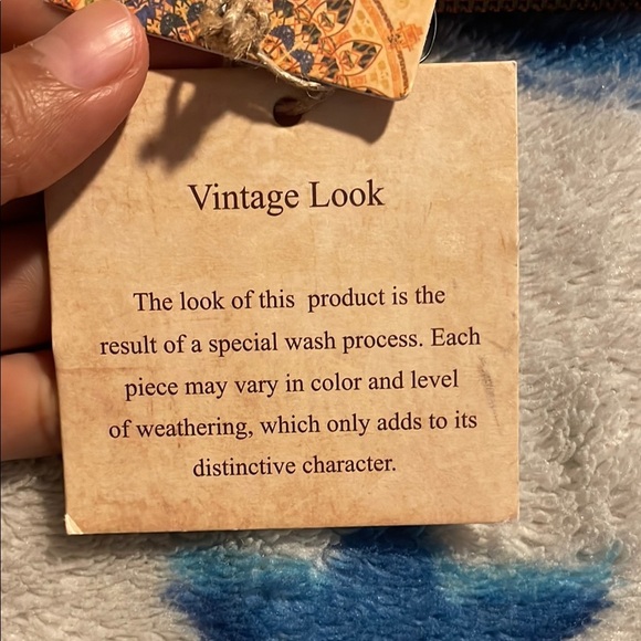 Embossed Leather Wristlet in Rich Brown - Picture 4 of 7